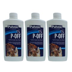 Pulvex P-Off Pet Urine Remover 300ml - 3 Pack
