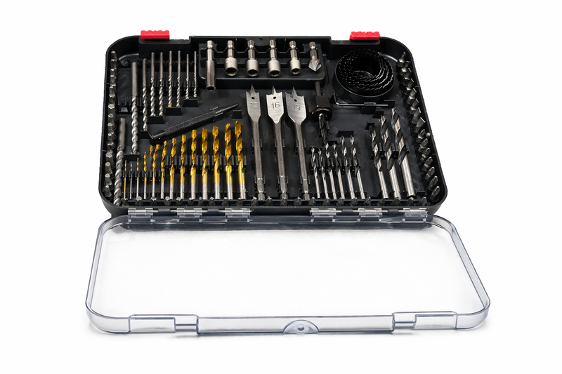 100 Piece Drill Bit &amp; Screwdriver Bit Set with Case