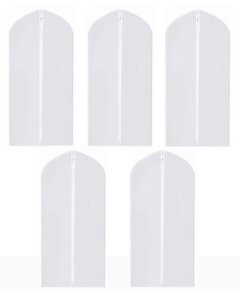 5Pack Garment Bags Covers, Dust-proof Moth-Proof Clothes Protector Bags