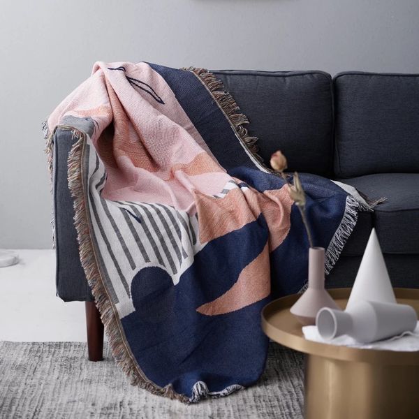 Sofa Decorative Throw Knitted Blanket Reversible - Birdi