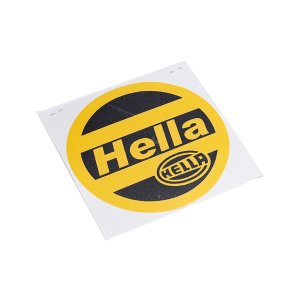 Hella Translucent Yellow Spotlamp Stickers (Pair) - Universal 14cm