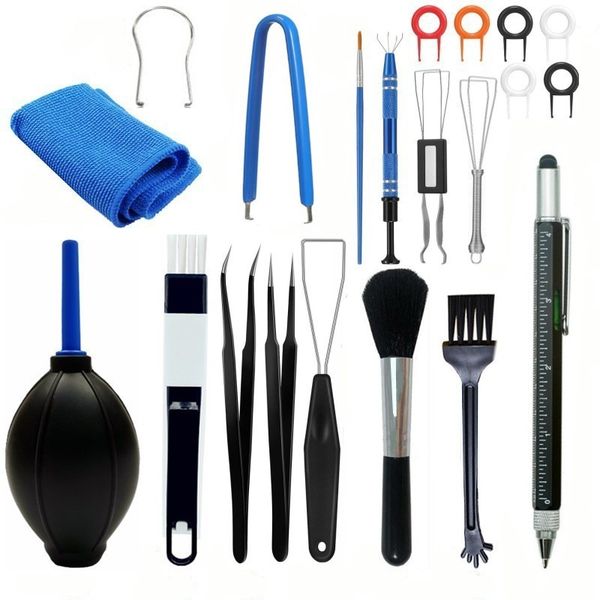 21Pcs Keyboard and Computer Cleaning Kit - Laptop Repair Tools With Keycap
