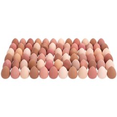 100 Piece Mini Teardrop Beauty Blender Makeup Sponge Set - Multi Colour