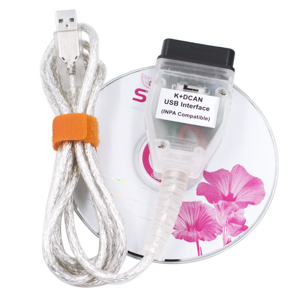 Inpa K+dcan USB Diagnostic Cable Compatible with BMW with CD - for Windows
