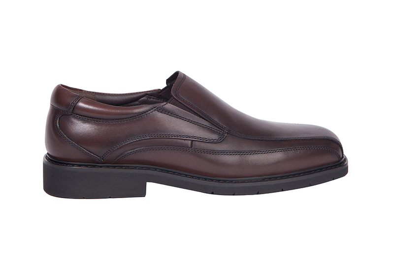 Green Cross Men's Smart Formal Brown Slip-on Shoes