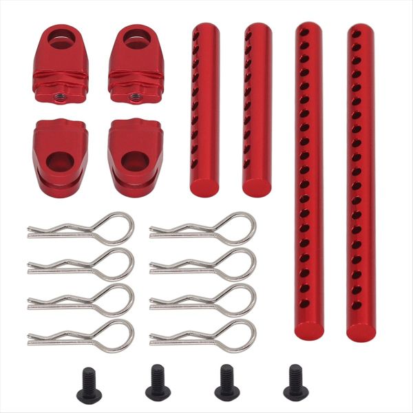 Rc Car Body Pillar Kit for 1/10 Tamiya Tt02 Rc Car Update Kit Red