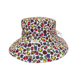Kids Bucket Sun Hat Superheros Marvel Characters