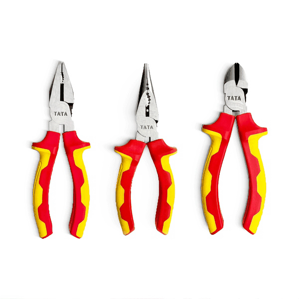 TATA Tool Pliers Set C-RV60 Steel VDE Certified Built to Last 6inch