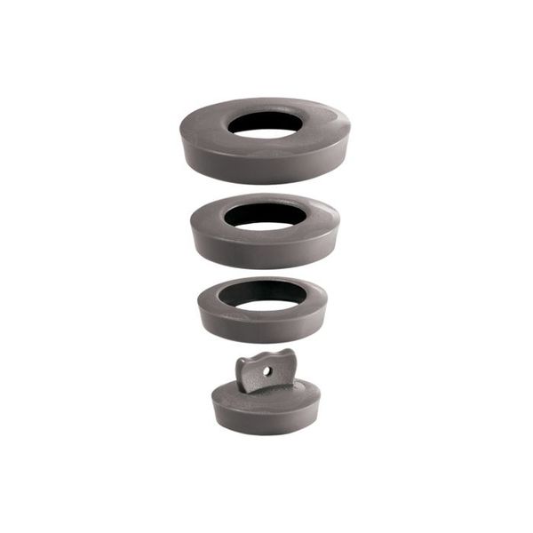 Wirquin - Universal Basin / Sink Plug - Grey - 6 Pack