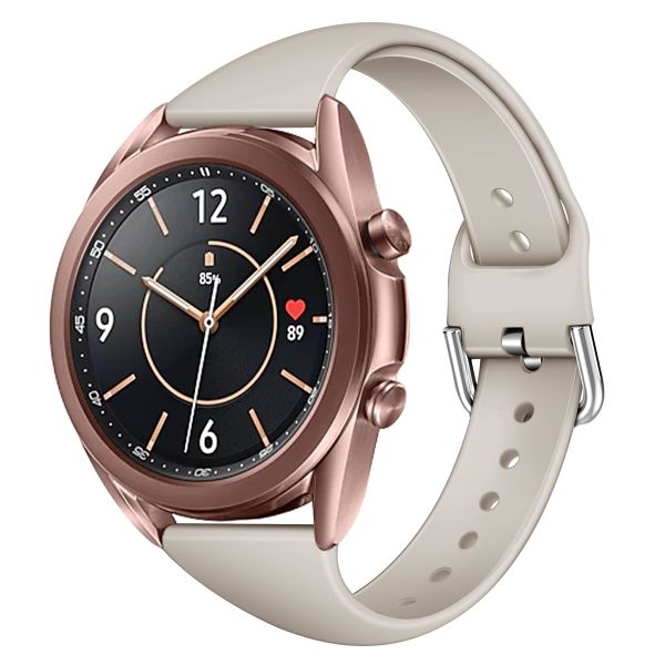 Silicone Watch Band Compatible With Samsung Galaxy watch 3 45mm-Beige