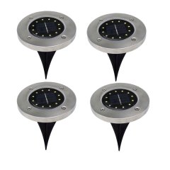 Outdoor LED Light Solar Powered - 4Pcs