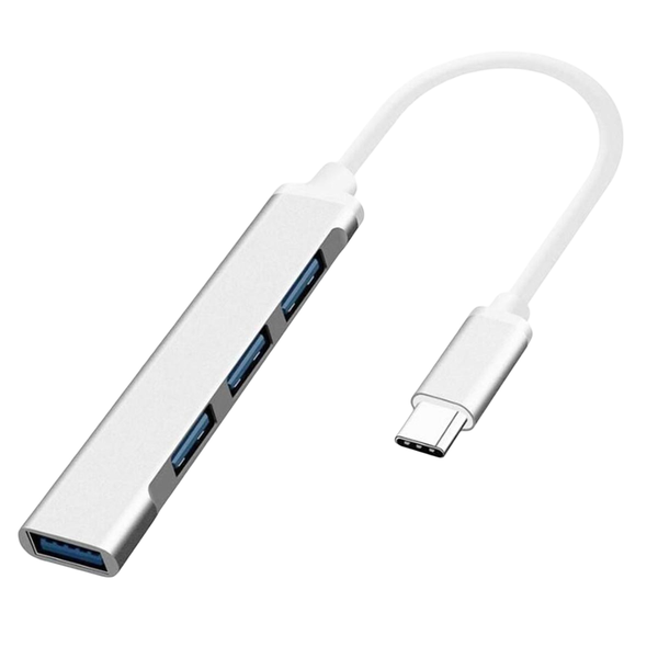 4-Port Type-C USB 3.0 Hub Compatible with Mobile &amp; Laptop