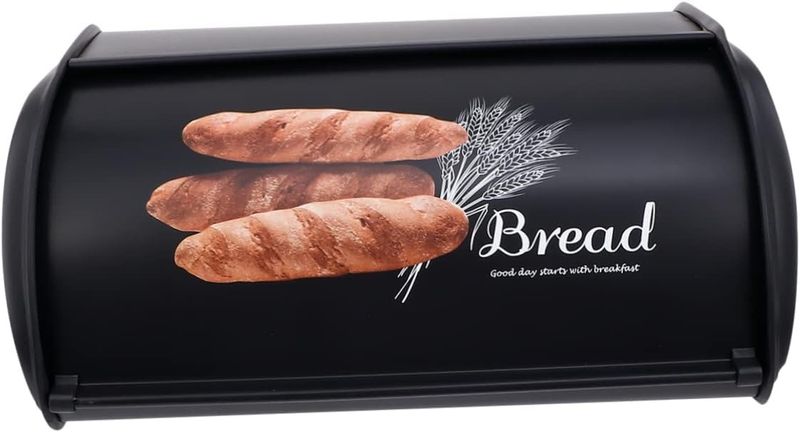Portable Mini Bread Box -Black
