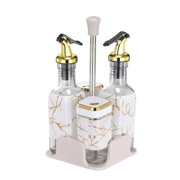 Oil Bottle Vinegar and Oil Bottles Set 5-Piece Set