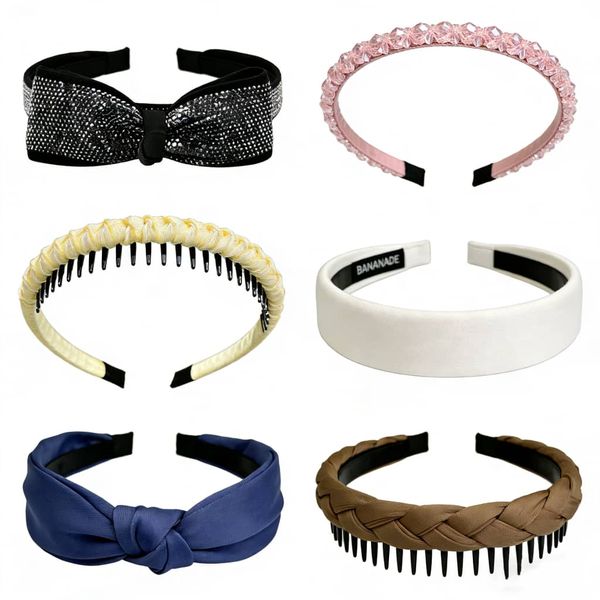 Headbands for Women 6 Piece Fashion Head Bands Non Slip Hair Band for Women