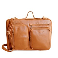 Mally Audrey Leather Laptop Bag, 15.6 Inch, Travel Bag for Tech and Laptop