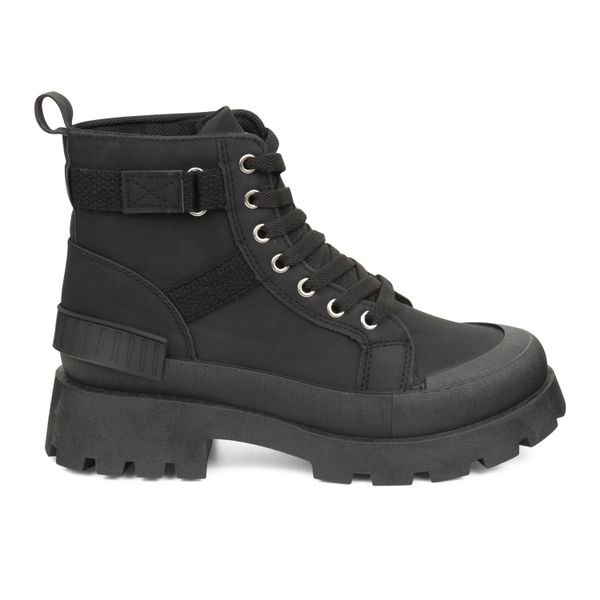 TTP Fashion Platform Combat Ladies Ankle Boots