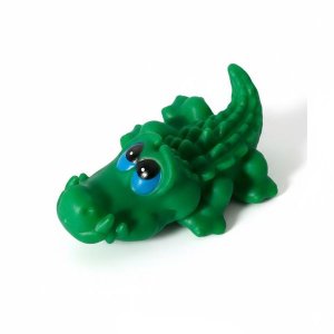 Green Squeaking Crocodile Dog Chew Toy - Interactive Pet Play