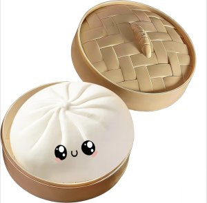 QcjwheShop Glitter Dumpling Squishy Box,Crazy Fun Dumplings Squishy