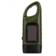 Portable Solar Hand Crank LED Flashlight Emergency Light Dynamo Torch