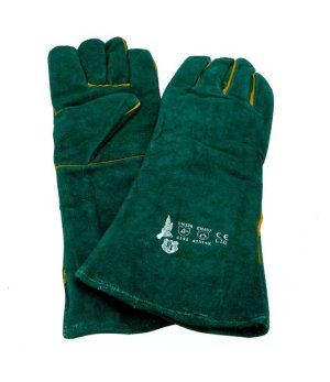Leather "Bokke inspired" Braai Gloves - Welders Heat Resistant Gloves
