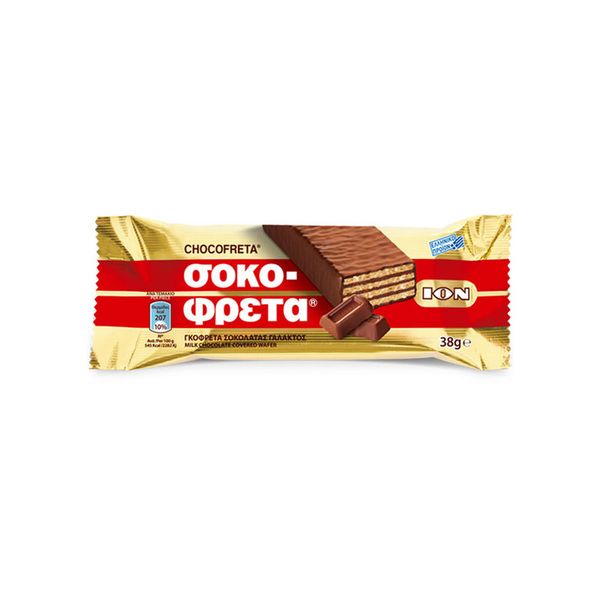 Ion Chocofreta Milk Choc Wafer - 2 Pack x 38g