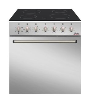 Univa U336CM Under counter oven with Ceran hob - Mirror