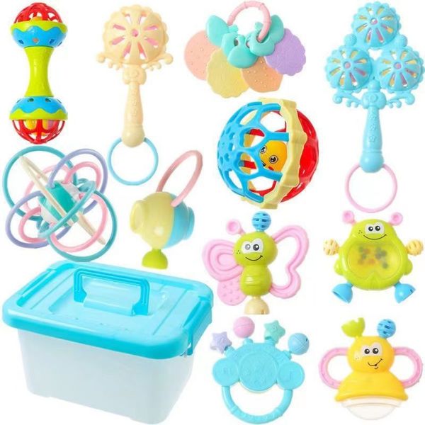 baby shower gifts,baby toys,baby gift set,0-12 Months Baby Rattle Set