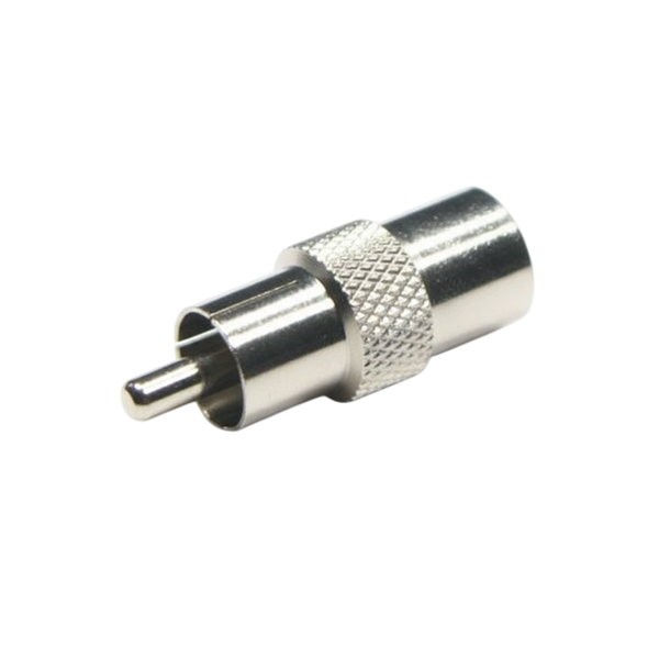 TV SOC/RCA PLGRCA Male to TV Aerial Female Adapter 9.5mm Nickel-Plated