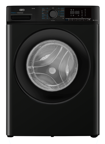 Defy DAW408B 8kg Front Loader Washing Machine in Midnight Black