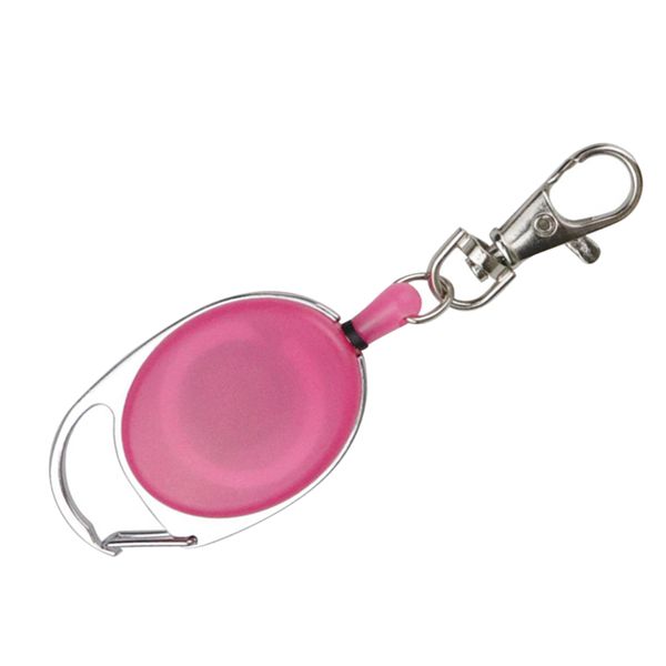 Retractable Keychain Heavy Duty Quick Hook Pink