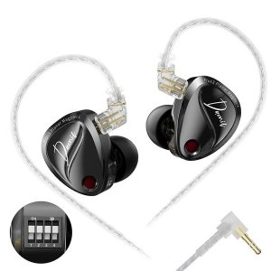 KZ Duonic In-Ear Monitors | Planar + Dynamic Hybrid Earphones - Tunable