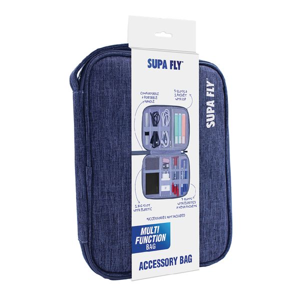 Travel Bag Accessory Case for Stationery &amp; Tech Gadgets | Supa Fly