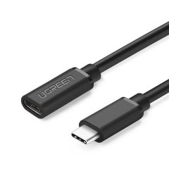 UGreen 40574 USBC M to F 0.5m Extension Cable-BK