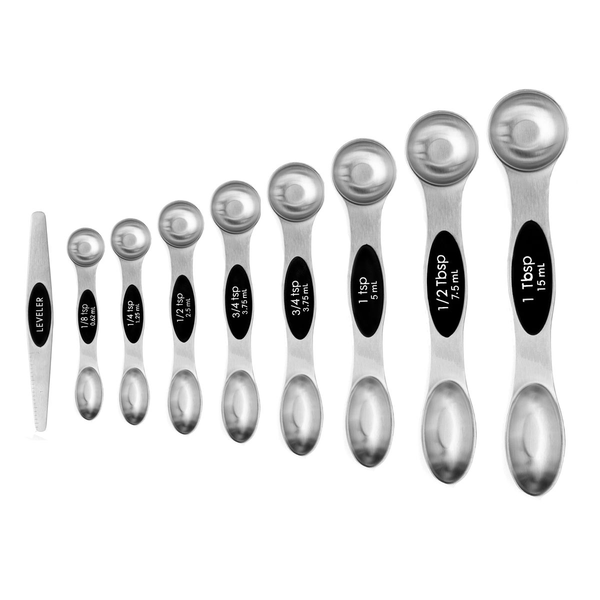 8 Magnetic Stackable Dual-Side Measuring Spoons