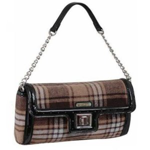 AB Collezioni Ladies Kerr Fabric PU Leather Designer Hand Bag Handbag