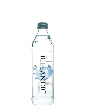 Icelandic Glacial Sparkling Spring Water 330ml Glass Bottles (24 Pack)