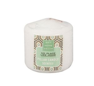 Pillar Candles - Scented - White - 7cm x 7cm - 20 Pack