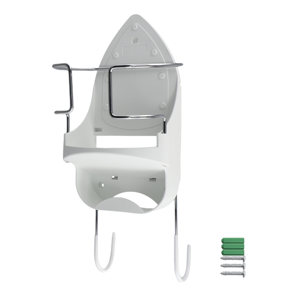 Iron Board Hanger Wall Electric Iron Holder With Removable Hooks -1