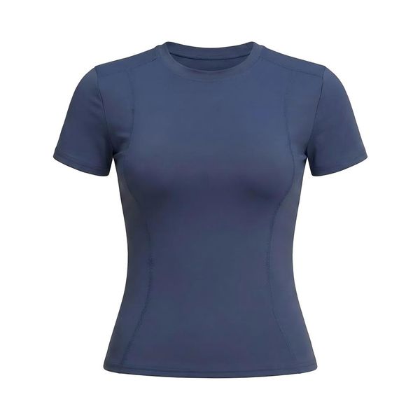 Women's Slim Fit Short Sleeve T-Shirt - Quick-Dry Yoga &amp; Fitness Top