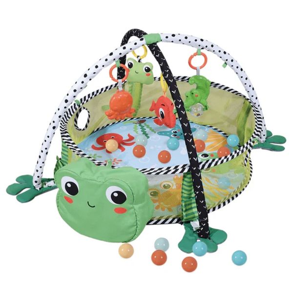 2-in-1 Baby Play Mat Gym &amp; Ball Pit - Sensory &amp; Learning Toys for Babies