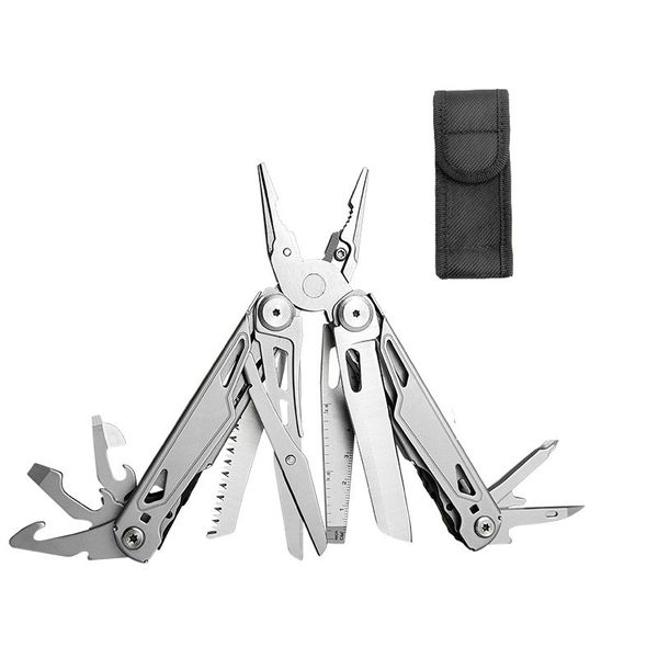 28-in-1 2Cr13 Stainless Steel Multitool Pliers with Nylon Sheath