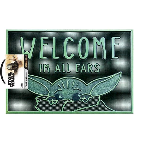 Star Wars: The Mandalorian - Welcome I'm All Ears Rubber Doormat