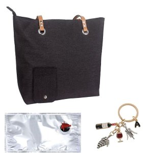 Wine Cooler Tote Bag With Dispenser With , Bladder, Comes with Keyring