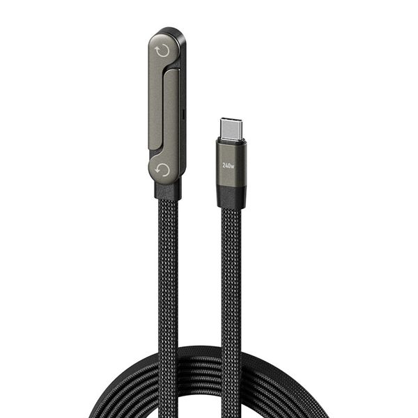 240W TYPE C TO TYPE C Fast Charging Foldable Phone Holder Cable
