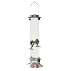 Bird Seed Feeder Hanging Bird Feeder Metal Bird Feeder for Wild Bird