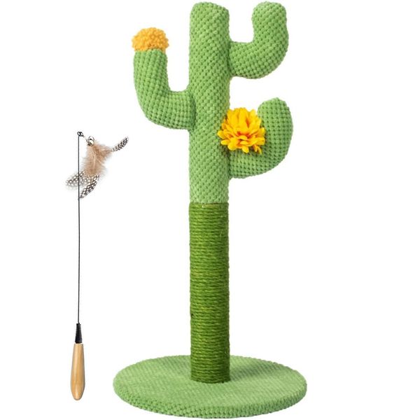 Indoor Cat Scratching Posts for Cats &amp; Kittens Tall Cactus Climbing Frame