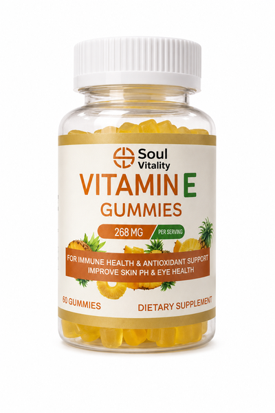Soul Vitality Vitamin E Gummies 268mg - Immune Health &amp; Antioxidant Support