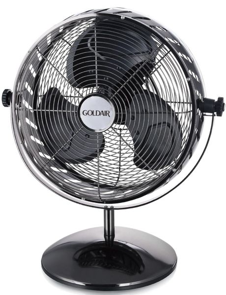 Goldair 12" metal desk fan