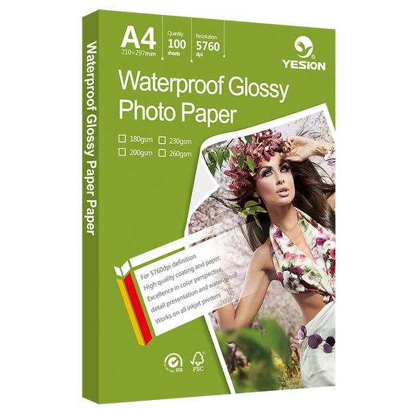 A4 115gsm Glossy Photo Paper - Pack of 100 Sheets for High-Quality Prints